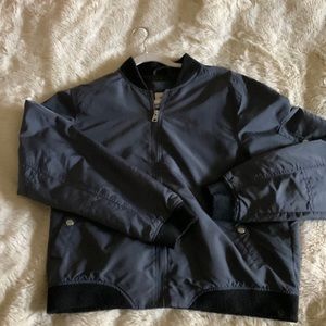 Greyish-blue bomber jacket
